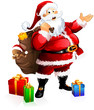 Santa with presents Santa with presents