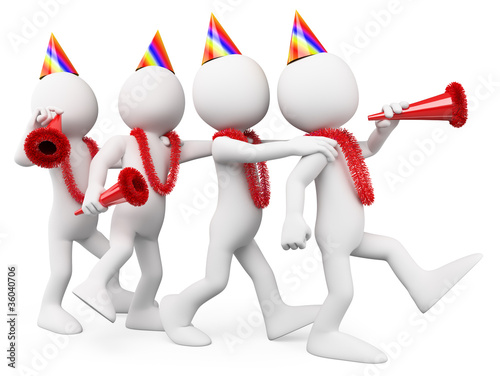 Illustration: People having fun at a party People having fun at a party