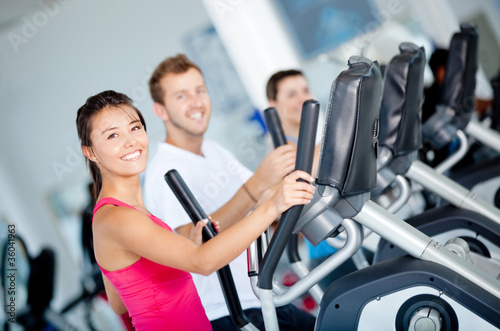 Photo: People at the gym People at the gym