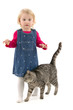 Girl and cat