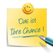 Ihre Chance Zettel