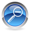 blue vector button "zoom out"