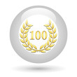 Image : Ic�ne lauriers or relief 100 ans