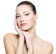 Portrait of a beautiful woman with perfect face