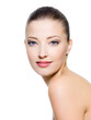 Beautiful woman with fresh clean skin