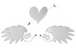 urchins and heart