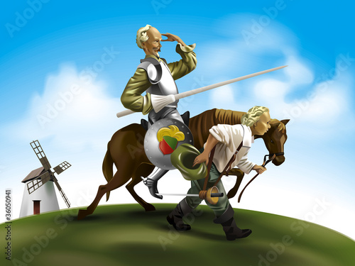 Illustration: Don Quixote illustration Don Quixote illustration