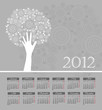 annual calendar for 2012