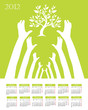 annual calendar for 2012
