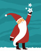Santa Claus and stars Santa Claus and stars