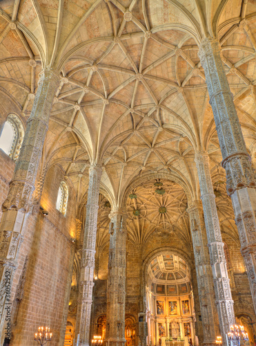 Photo: interior of Jeronimos Monastery Lisbon, Portugal interior of Jeronimos Monastery Lisbon, Portugal