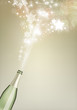 Feuerwerk aus Sektflasche