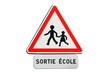 Panneau de danger ' écoliers '