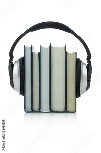Photo: Audiobooks Concept isolated Audiobooks Concept isolated