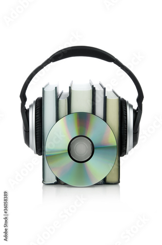 Photo: Audiobooks concept Audiobooks concept