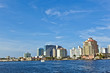 skyline of Fort Lauderdale from the canal