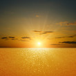 sunset over river