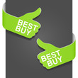 Left and right side sign - BEST BUY. Vector. Left and right side sign - BEST BUY. Vector.