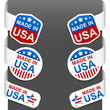 Left and right side signs - MADE IN USA. Vector. Left and right side signs - MADE IN USA. Vector.