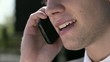 Video: Young man speaking with mobile phone Young man speaking with mobile phone