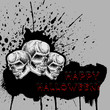 Abstract background with skull