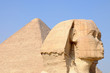 Cheops-Pyramide und Sphinx