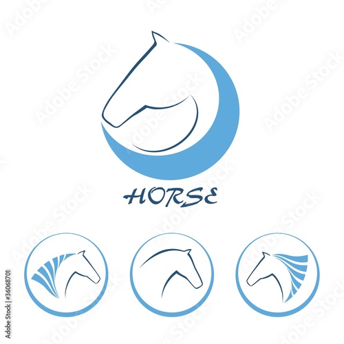 Vector: Horse symbol vector Horse symbol vector