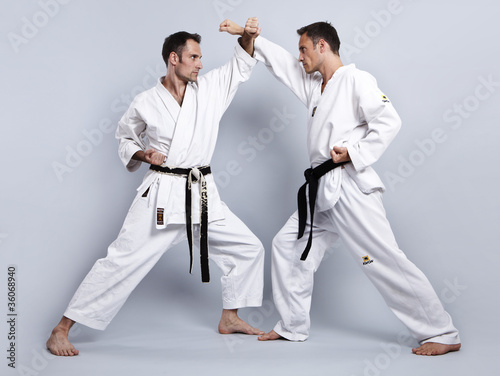 Photo: Karate vs Taekwondo, Partnertraining 04 Karate vs Taekwondo, Partnertraining 04