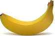 banana isolated on white background