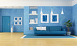 Blue living room