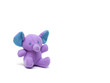 Purple toy elephant on a white background Purple toy elephant on a white background