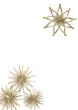 christmas decoration with straw stars