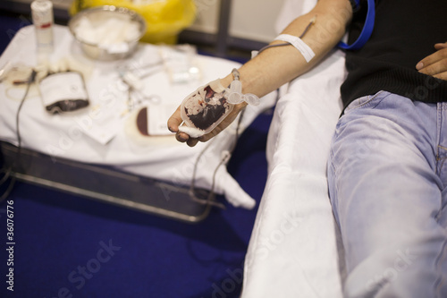 Photo: blood donation blood donation