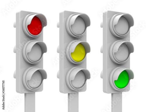 Illustration: Die 3 Ampelphasen Die 3 Ampelphasen