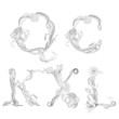 Floral font