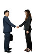 Business team hand shake. Isolated on white. Business team hand shake. Isolated on white.