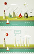 infographics elements with a lighthouse on the landscape infographics elements with a lighthouse on the landscape