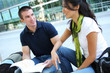 Photo: Attractive Couple at School Library Attractive Couple at School Library