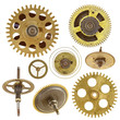 cogwheels - gears - on white background