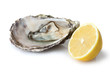 Oyster with lemon