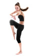 Dancing young adult beauty | Isolated