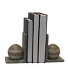 books in bookself holdder