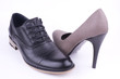 One male and one female shoe, isolated