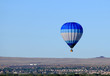 Blue hot air balloon