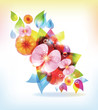 Floral Abctract Vector Backgrounds
