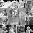 collage with antique cemetery angels collage with antique cemetery angels