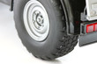Black truck tier on white background