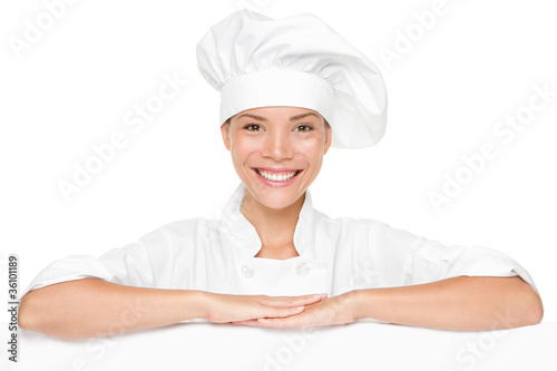 Photo: Chef sign blank Chef sign blank
