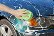 Washing car