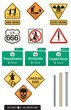 Set of 12 Halloween Sign Vectors
